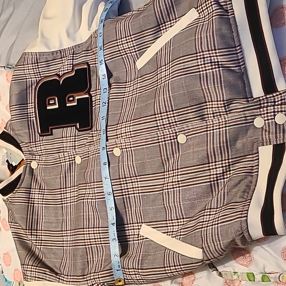 H & M Divided plaid quilted women's heavyweight jacket NWT XS - Picture 7 of 11